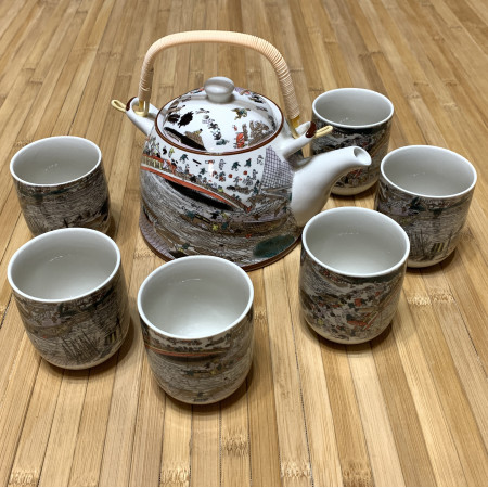 Подарочный чайный набор с рисунками на 6 персон